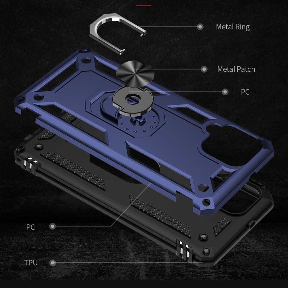 Samsung Galaxy A22 4G Case Made With TPU and PC - Blue