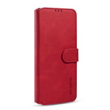 Samsung Galaxy A72 Case DG MING Protective Wallet - Red