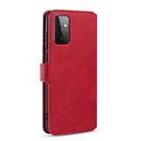 Samsung Galaxy A72 Case DG MING Protective Wallet - Red