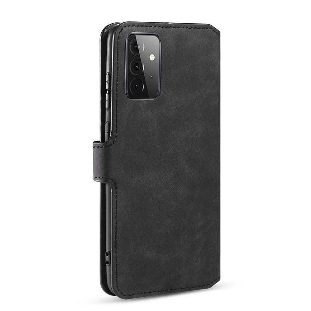 Samsung Galaxy A72 Case DG MING Protective Wallet - Black