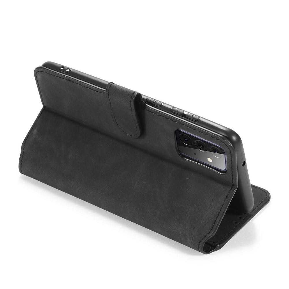 Samsung Galaxy A72 Case DG MING Protective Wallet - Black