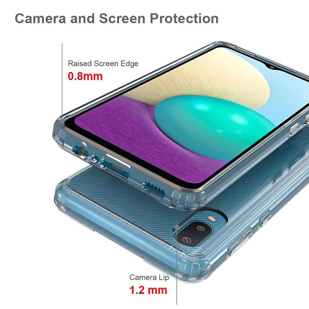 Samsung Galaxy A02s Case Shockproof Protective - Transparent
