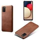 Samsung Galaxy A02s Case Made With PU Leather and PC - Brown
