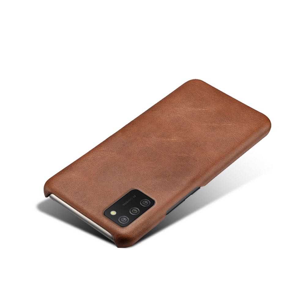 Samsung Galaxy A02s Case Made With PU Leather and PC - Brown