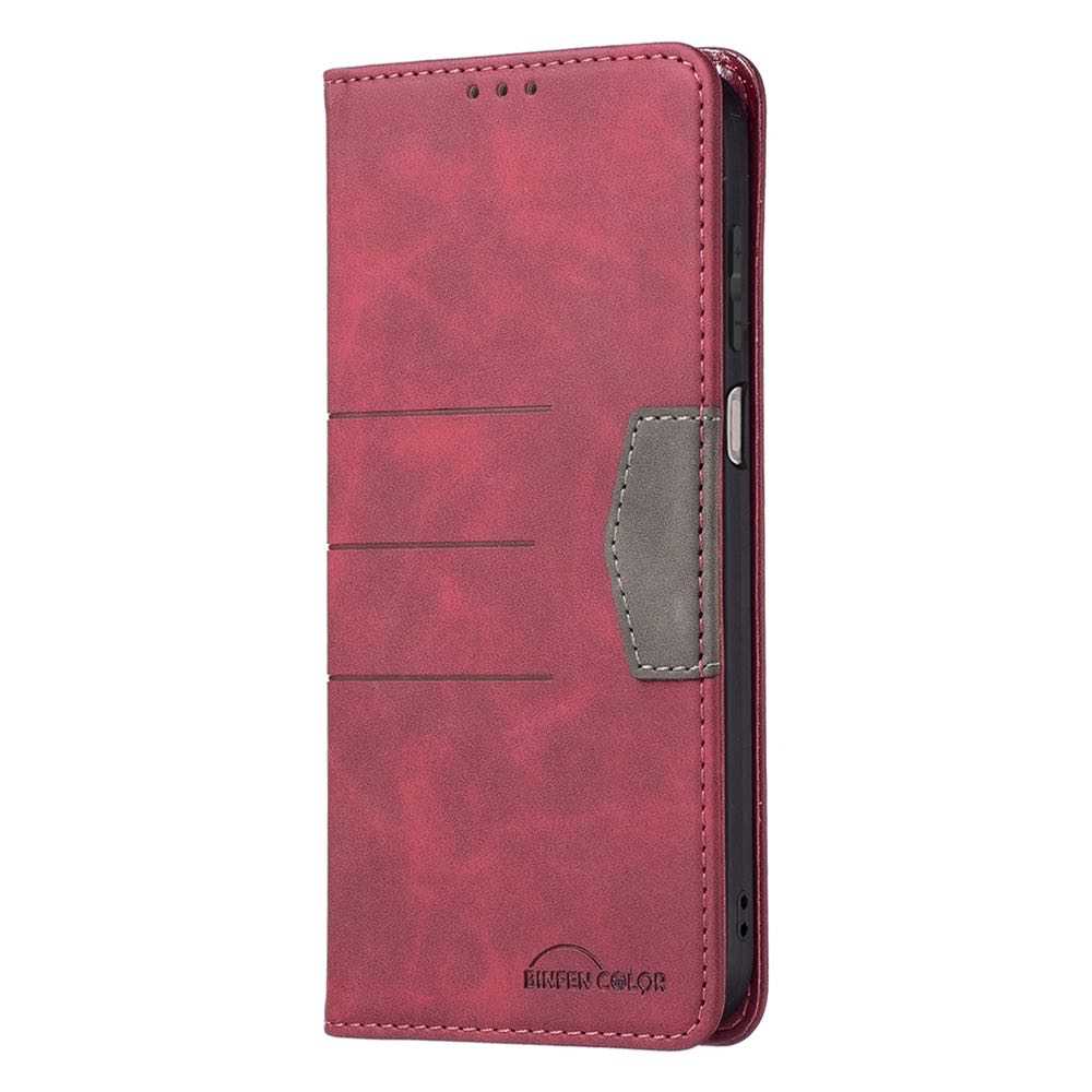 Samsung Galaxy A03s Case PU Leather Magnetic Flip - Red
