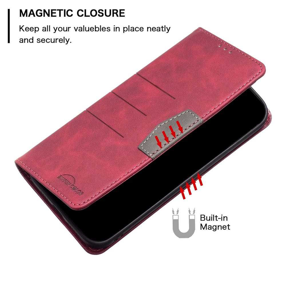 Samsung Galaxy A03s Case PU Leather Magnetic Flip - Red