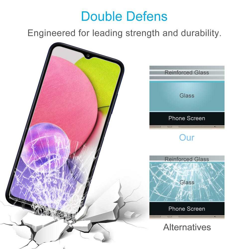 Samsung A03s Glass Screen Protector With Comfortable Touch