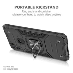 Samsung Galaxy A11 Case with Metal Ring Holder - Black