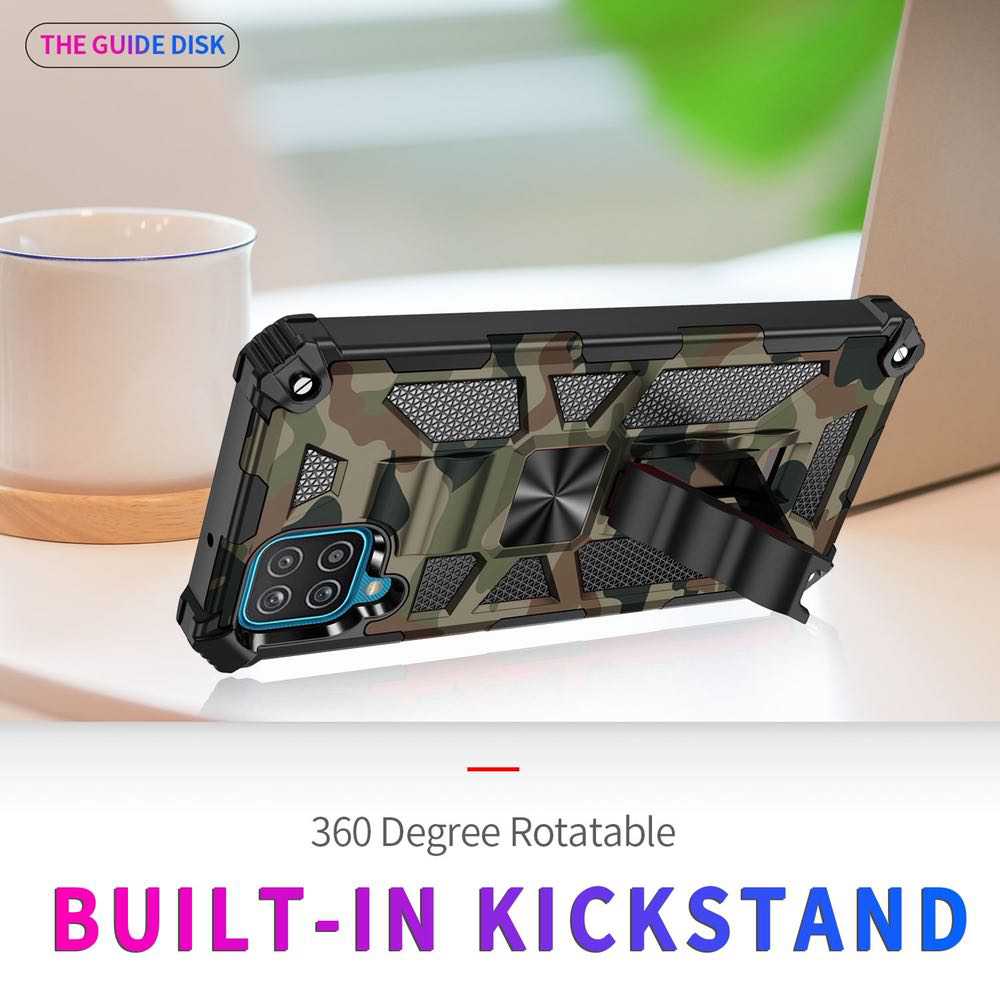 Samsung Galaxy A22 4G Case Made With TPU and PC - Army Green