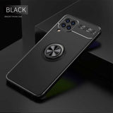 Metal Ring Holder TPU Protective Samsung A22 4G Case - Black