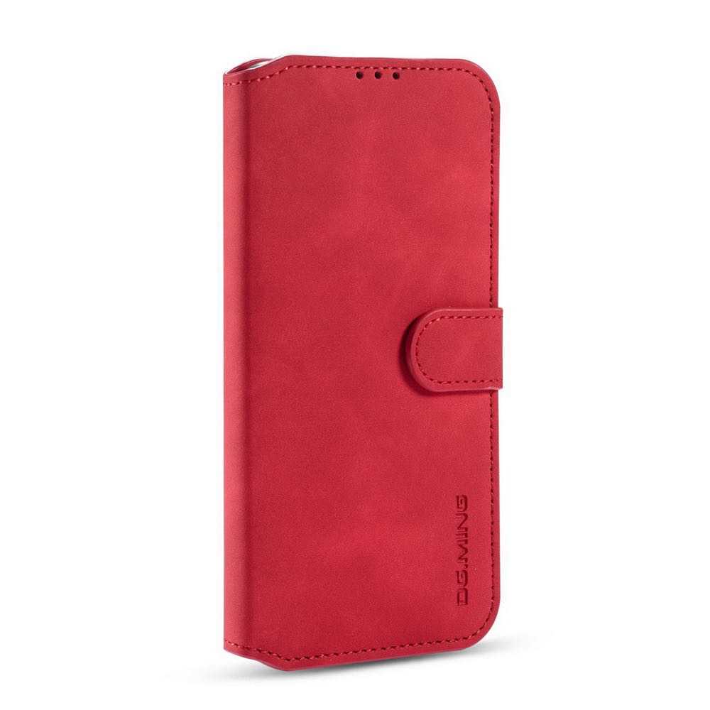 Samsung Galaxy A22 4G Case DG.MING Secure Flip Wallet - Red