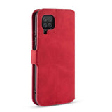 Samsung Galaxy A22 4G Case DG.MING Secure Flip Wallet - Red