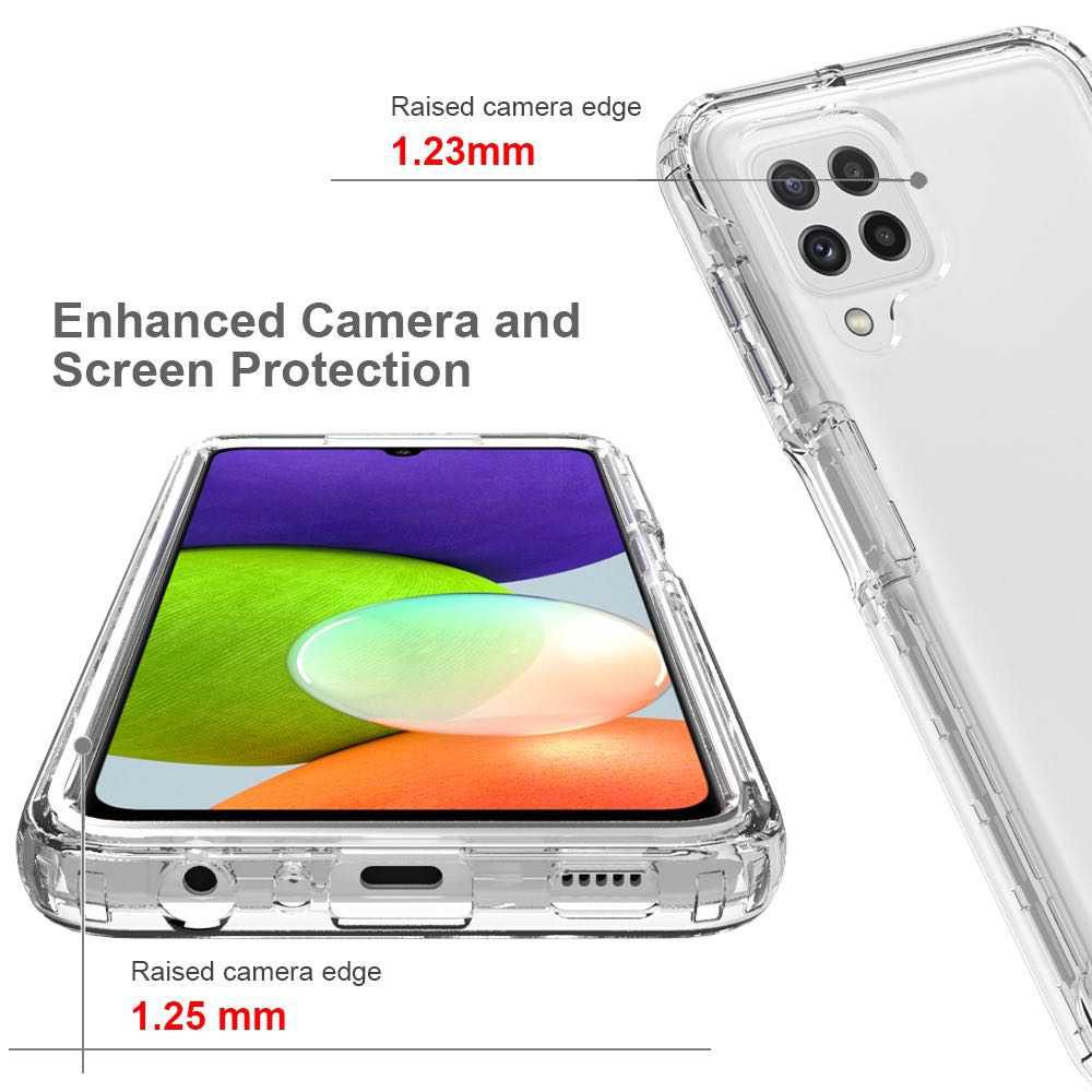 Samsung Galaxy A22 4G Case Protective Shockproof - Transparent