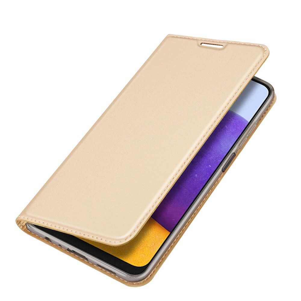Samsung Galaxy A22 4G Case Made With PU Leather + TPU - Gold