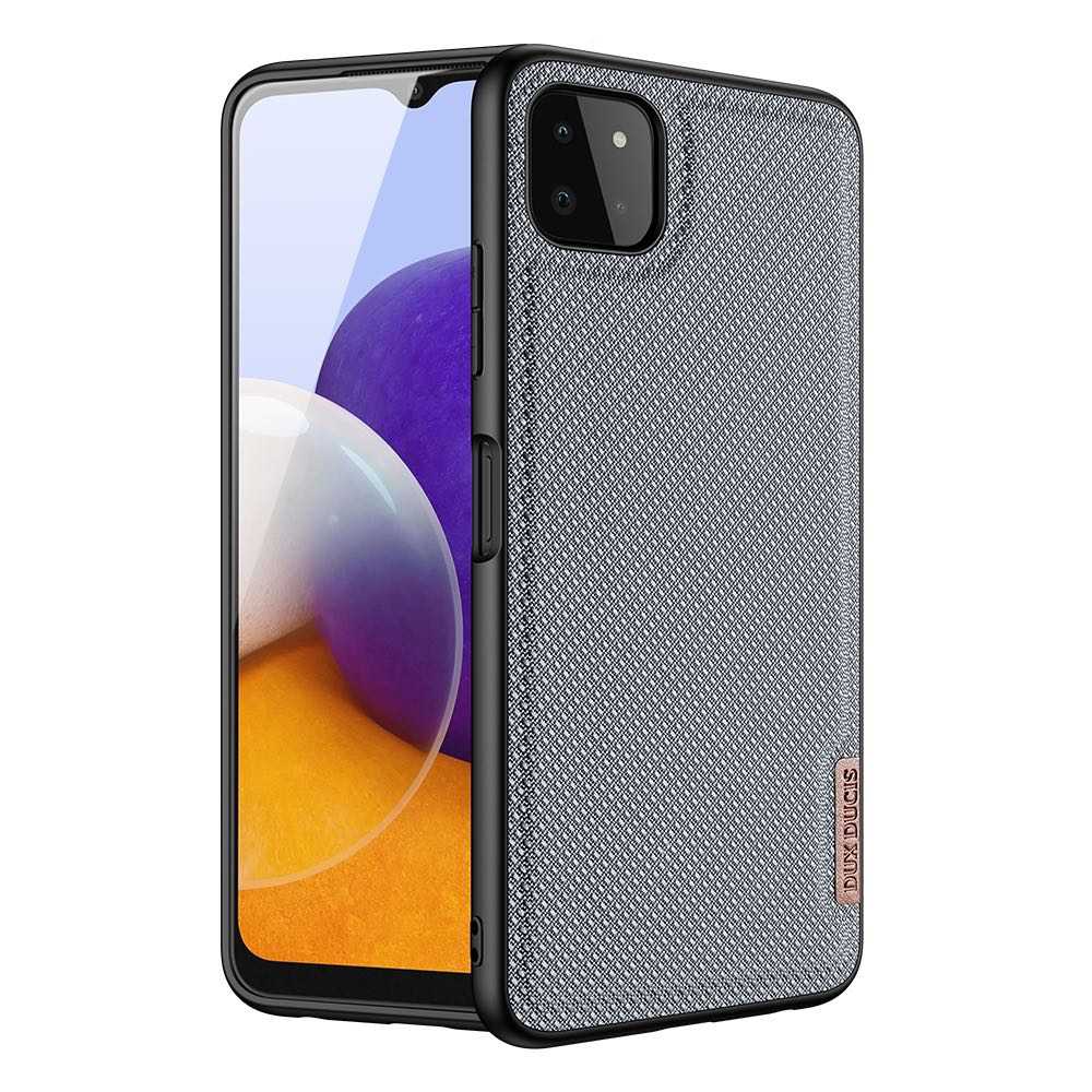 Samsung Galaxy A22 5G Case With PU Leather + TPU - Crystal Blue