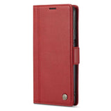Samsung Galaxy A22 5G Case LC.IMEEKE Calf Texture Secure - Red