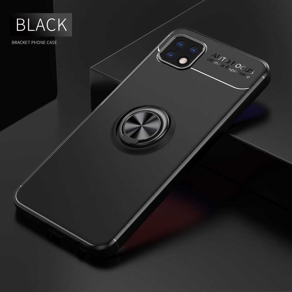 Samsung Galaxy A22 5G Case Protective Ring Holder - Black