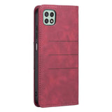 Samsung Galaxy A22 5G Case Magnetic Splicing Leather Protective - Red