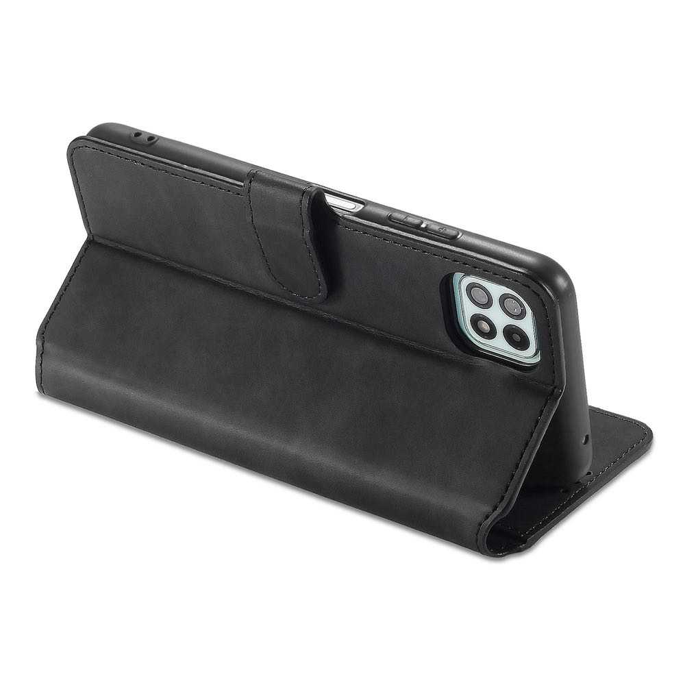 Samsung Galaxy A22 5G Case DG.MING Secure Flip Wallet - Black