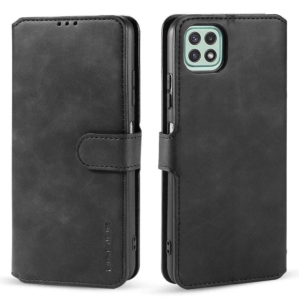 Samsung Galaxy A22 5G Case DG.MING Secure Flip Wallet - Black