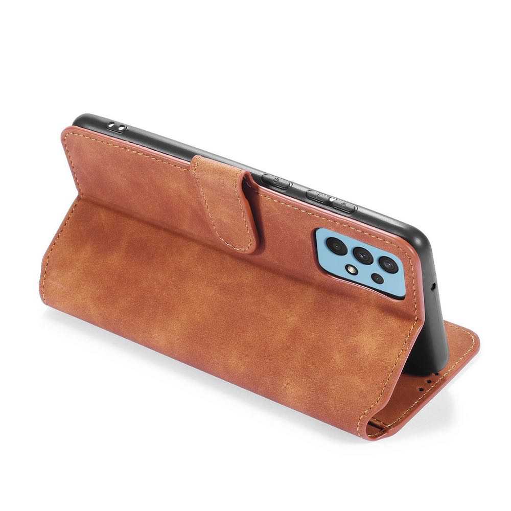 Samsung Galaxy A32 4G Case DG.MING Secure Flip Wallet - Brown