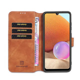 Samsung Galaxy A32 4G Case DG.MING Secure Flip Wallet - Brown