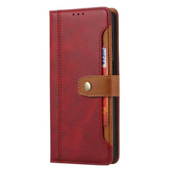 Samsung Galaxy A72 Case Double Fold Clasp PU leather - Red