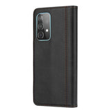 Samsung Galaxy A72 Case Double Fold Clasp PU leather - Black
