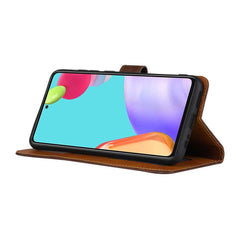 Samsung Galaxy A72 Case Double Fold Clasp PU leather - Red