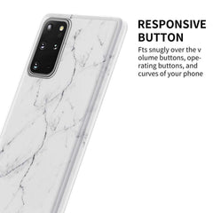 Samsung Galaxy S20 Plus Case Marble Pattern IMD - Black