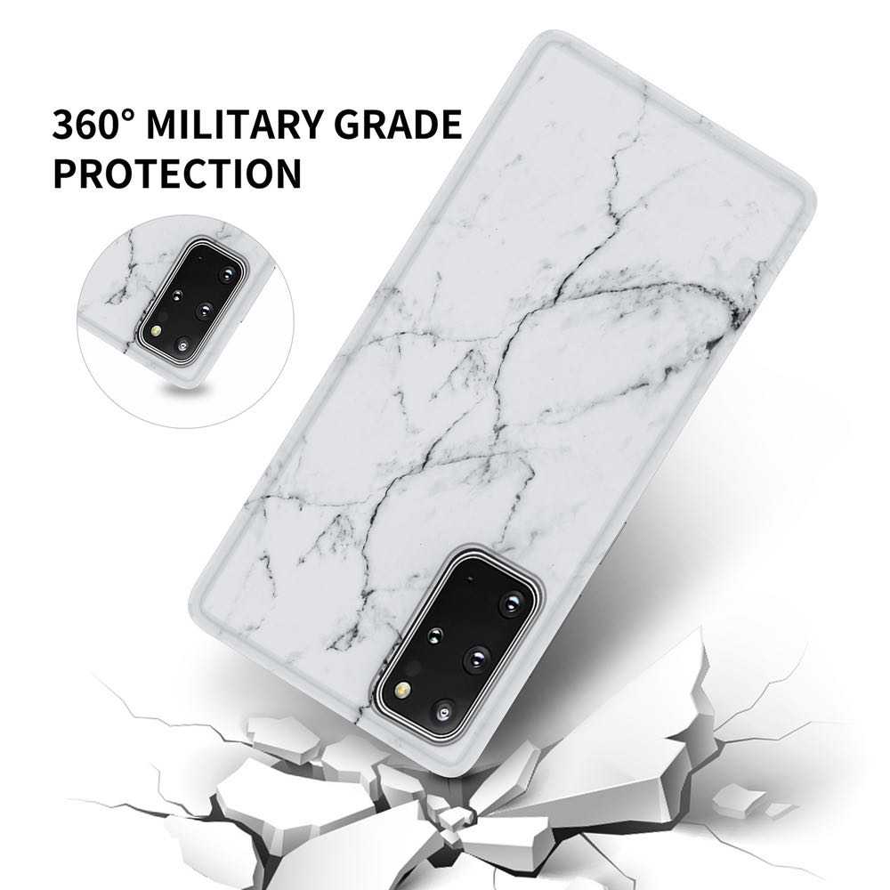 Samsung Galaxy S20 Plus Case Marble Pattern IMD - Black