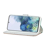 Samsung Galaxy S21 Case Glitter Powder Crocodile Texture Green