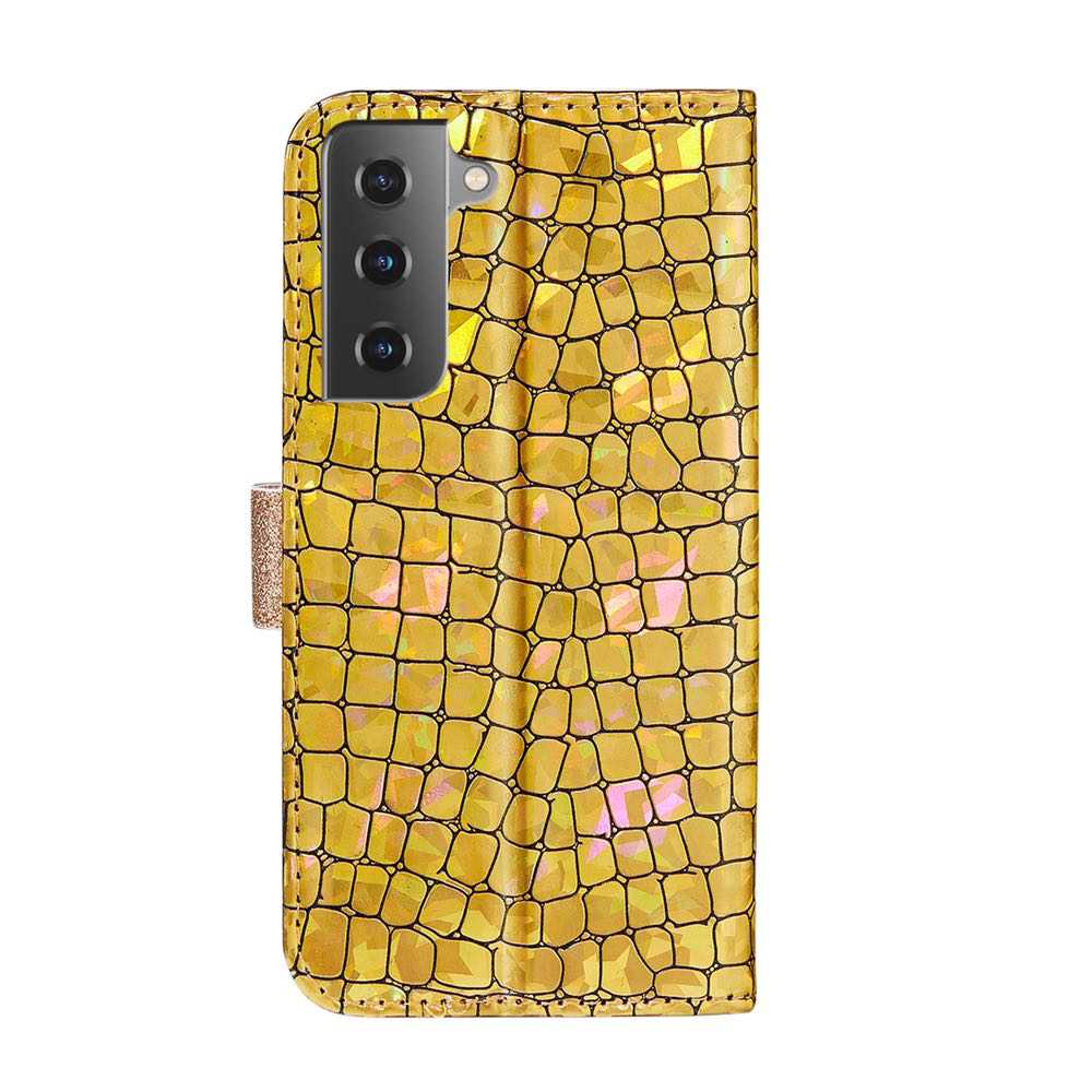 Samsung Galaxy S21 Plus Case With Glitter Powder - Gold