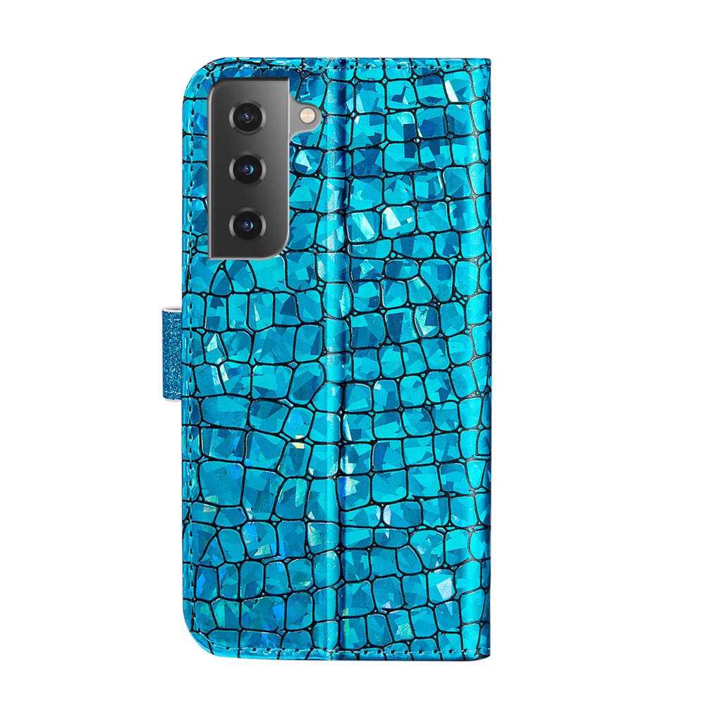 Samsung Galaxy S21 Plus Case With PU Leather and TPU - Blue