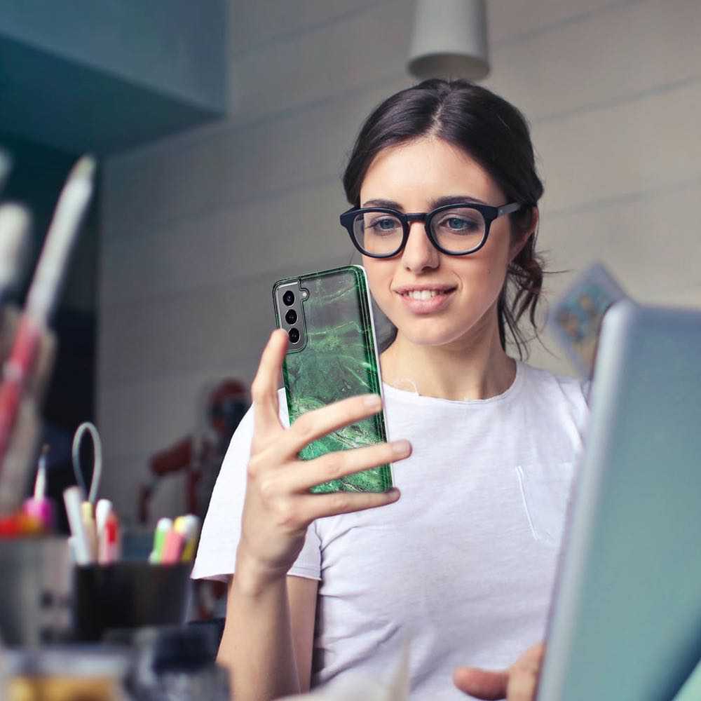 Samsung Galaxy S21 Plus Case Made With TPU - Marble Pattern IMD