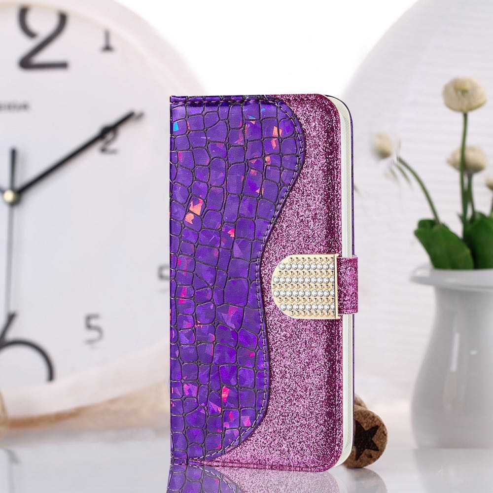 Samsung Galaxy S21 Plus Case Made With PU Leather + TPU - Purple