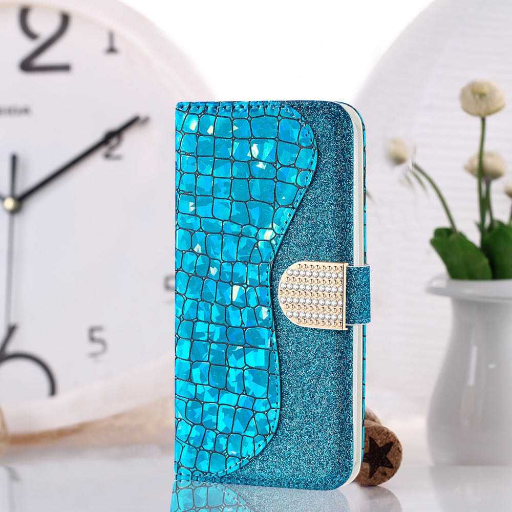 Samsung Galaxy S21 Plus Case With PU Leather and TPU - Blue
