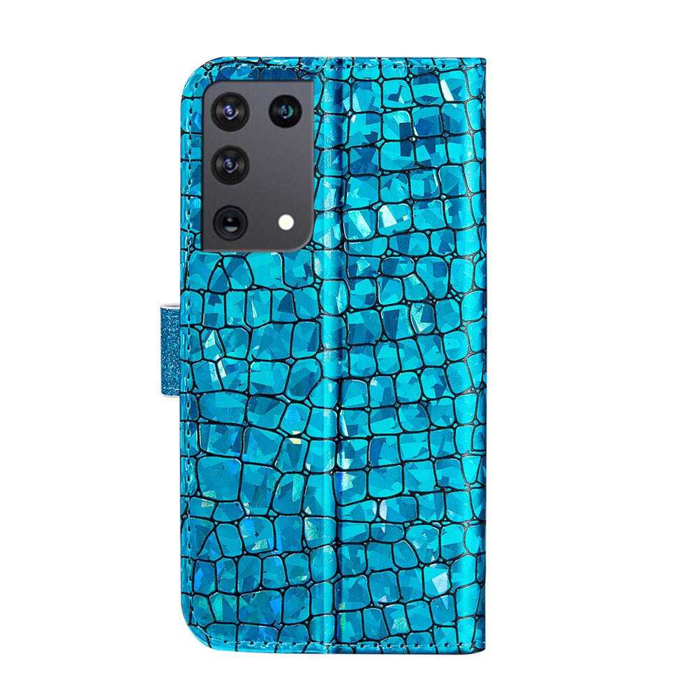 Samsung Galaxy S21 Ultra Case Made With PU Leather + TPU - Blue