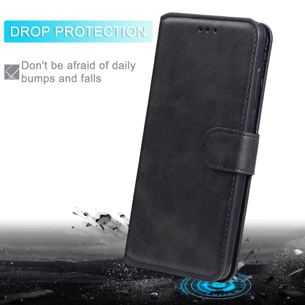 OPPO A52 / A72 / A92 Case Secure Flip Wallet - Black