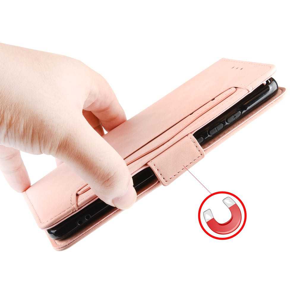 Samsung Galaxy Z Fold 3 5G Case Skin Feel Calf Pattern - Pink