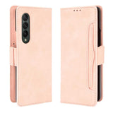 Samsung Galaxy Z Fold 3 5G Case Skin Feel Calf Pattern - Pink
