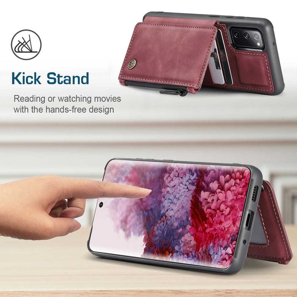 Samsung Galaxy S20 FE Case CASEME C20 Multifunctional - Red