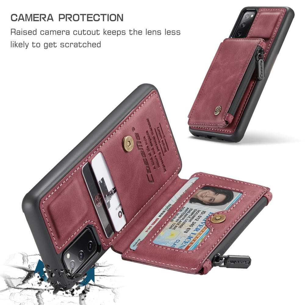 Samsung Galaxy S20 FE Case CASEME C20 Multifunctional - Red
