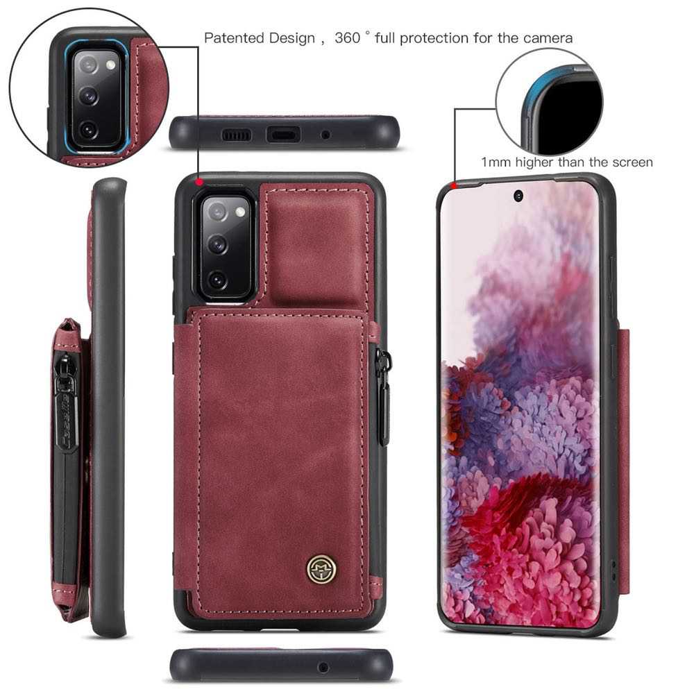 Samsung Galaxy S20 FE Case CASEME C20 Multifunctional - Red