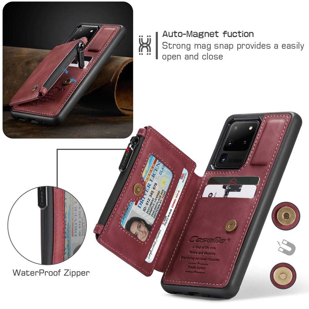 Samsung Galaxy S20 Ultra Case CaseMe C20 Multifunctional - Red