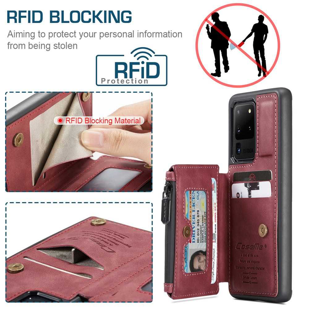 Samsung Galaxy S20 Ultra Case CaseMe C20 Multifunctional - Red
