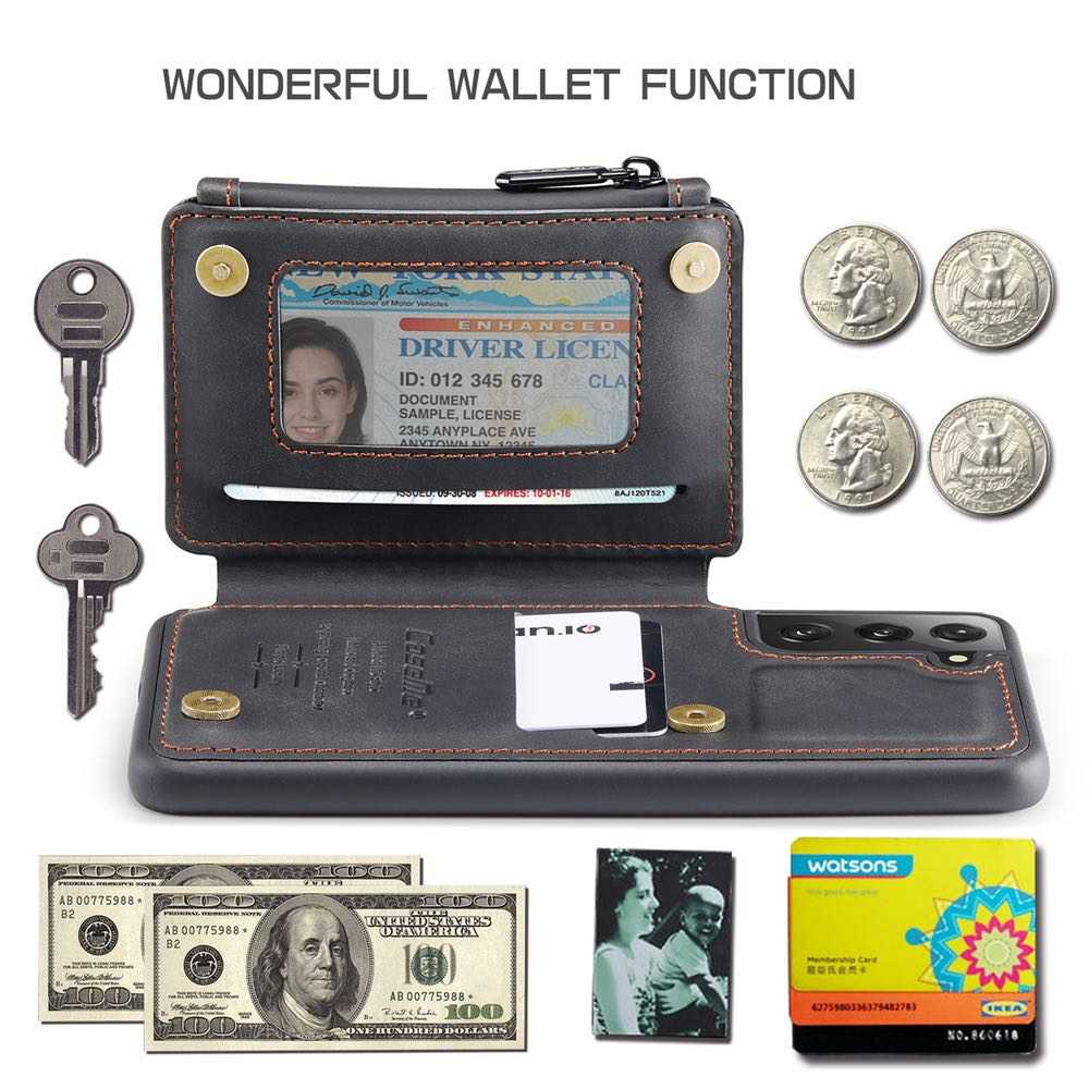 Samsung Galaxy S21 Case CaseMe C20 Multifunctional - Black