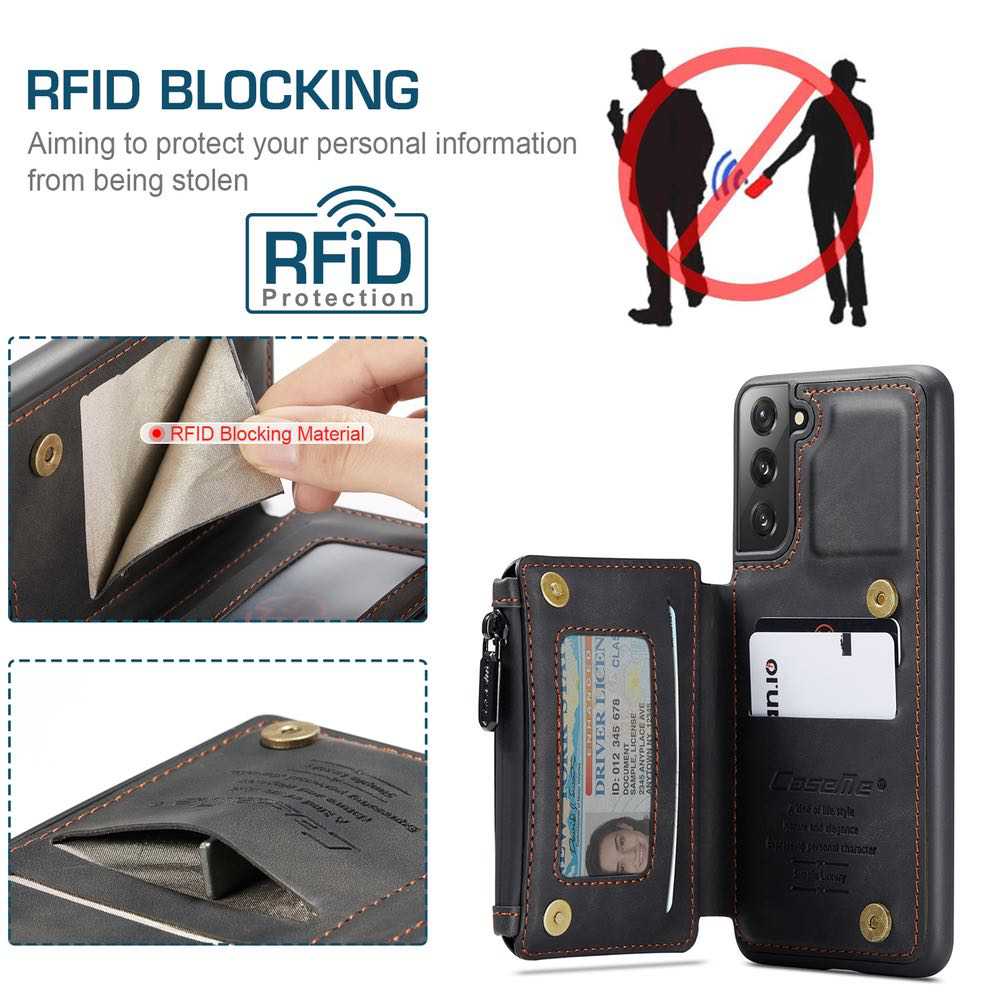 Samsung Galaxy S21 Case CaseMe C20 Multifunctional - Black