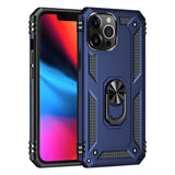 iPhone 13 Pro Max Shockproof Protect Ring Holder Case - Blue