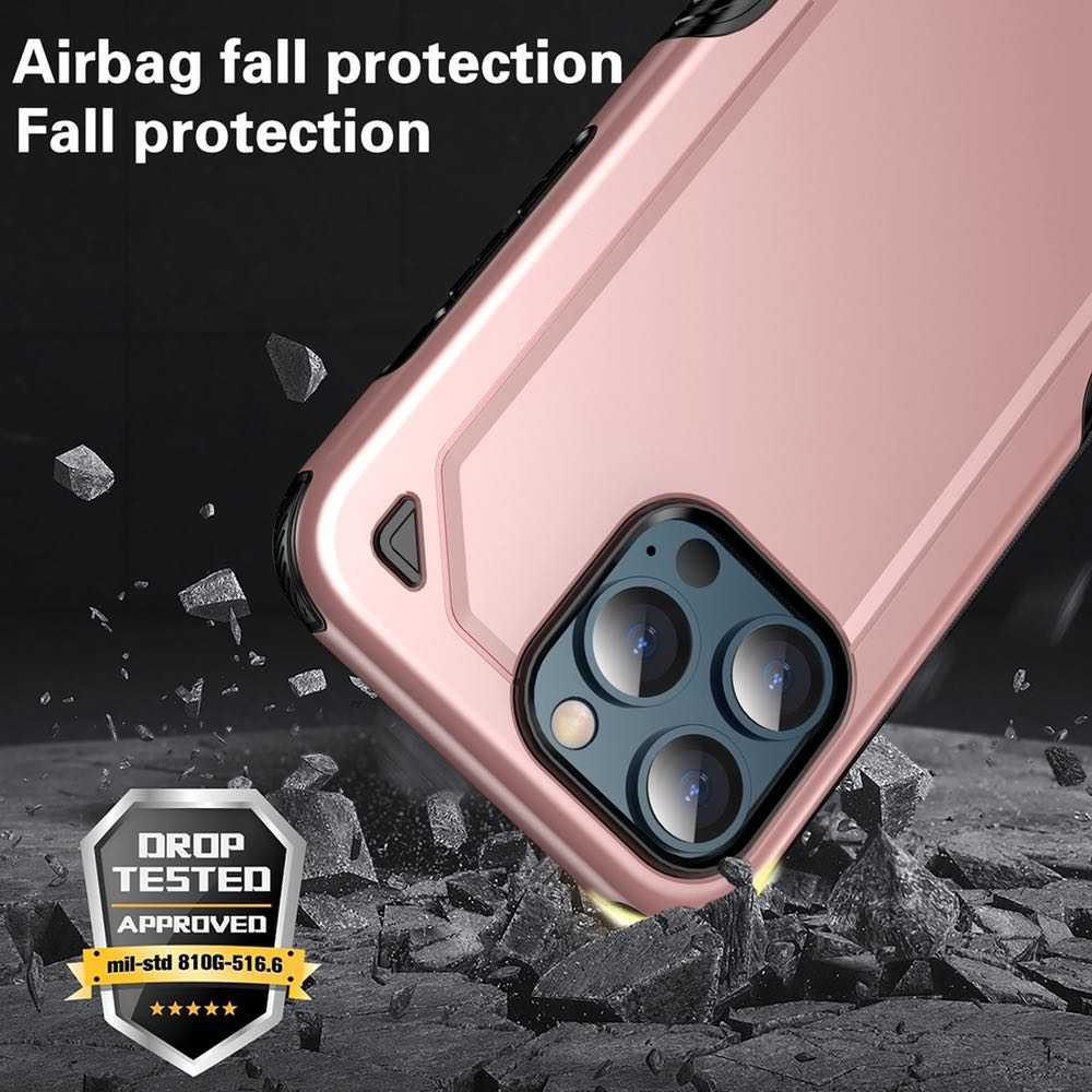 Shockproof Rugged Armor Protective iPhone 13 Case - Silver